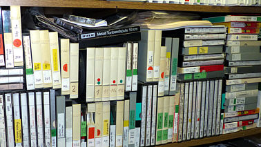 Tonbandspulen Archiv Herbert Winkler
