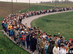 Zug der Pilger