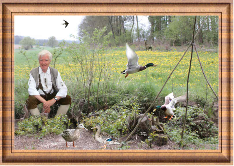 Herbert Winkler Entenflüsterer im Naturparadies