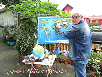 Farbliche Anstriche Herbert Winkler , die Welt in klein