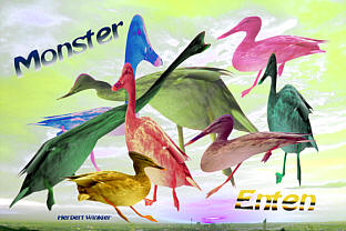 Monster Enten Grafik von Herbert Winkler 