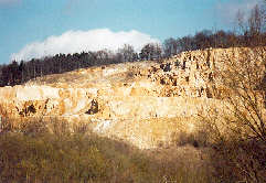 Kalkmassiv aus nchster Nhe