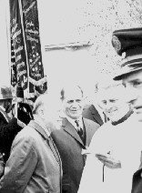 Landrat Deininger, Josef Kamm, Pfarrer Schmidl