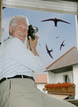 H. Winkler liegt auf der Lauer, Fotografie Herbert Winkler