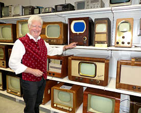 Herbert  Winkler im Rundfunkmuseum Cham