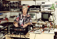 Herbert Winkler  am Mischpult- Audio Produktion fr Diavertonung